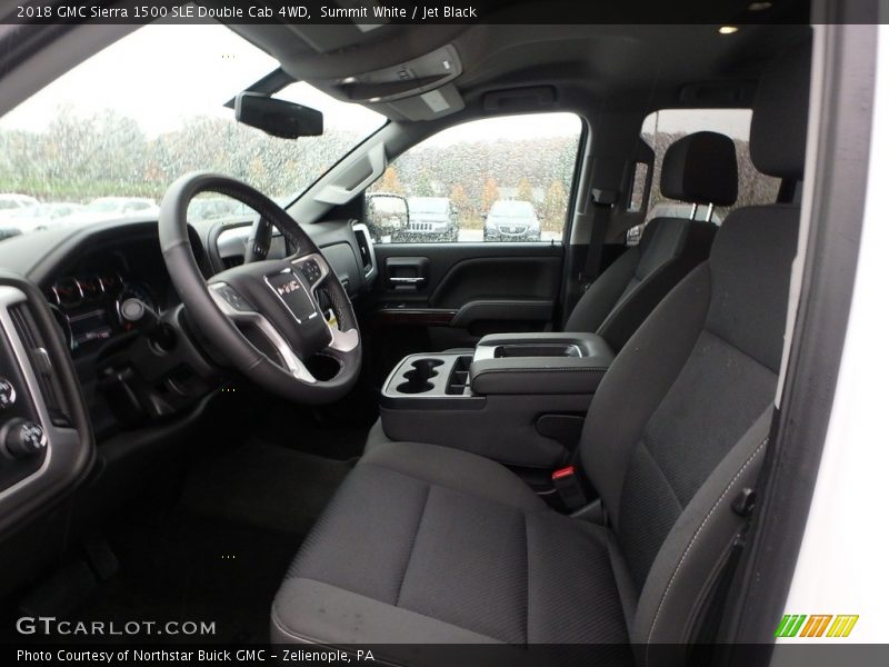 Summit White / Jet Black 2018 GMC Sierra 1500 SLE Double Cab 4WD