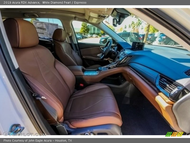 White Diamond Pearl / Espresso 2019 Acura RDX Advance