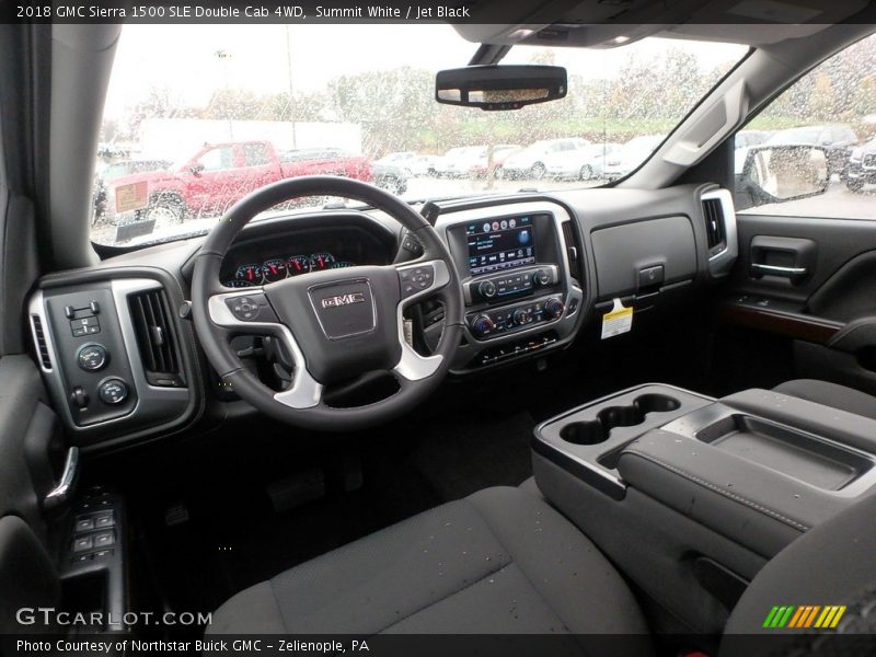 Summit White / Jet Black 2018 GMC Sierra 1500 SLE Double Cab 4WD