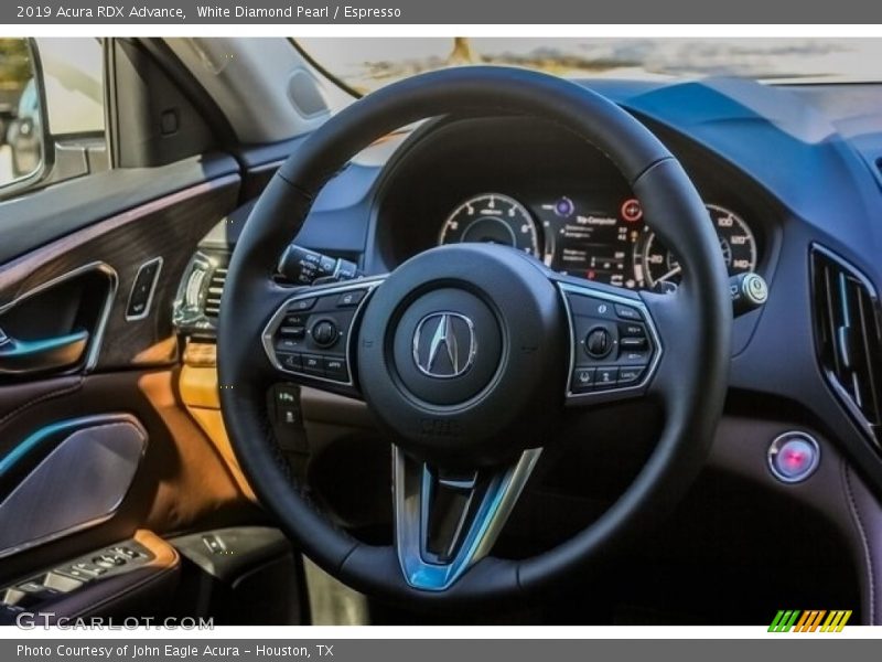 White Diamond Pearl / Espresso 2019 Acura RDX Advance
