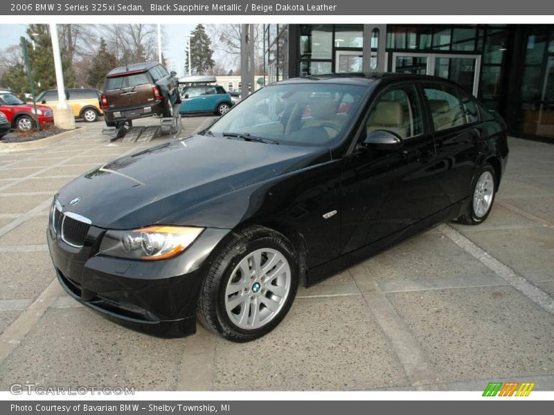 Black Sapphire Metallic / Beige Dakota Leather 2006 BMW 3 Series 325xi Sedan