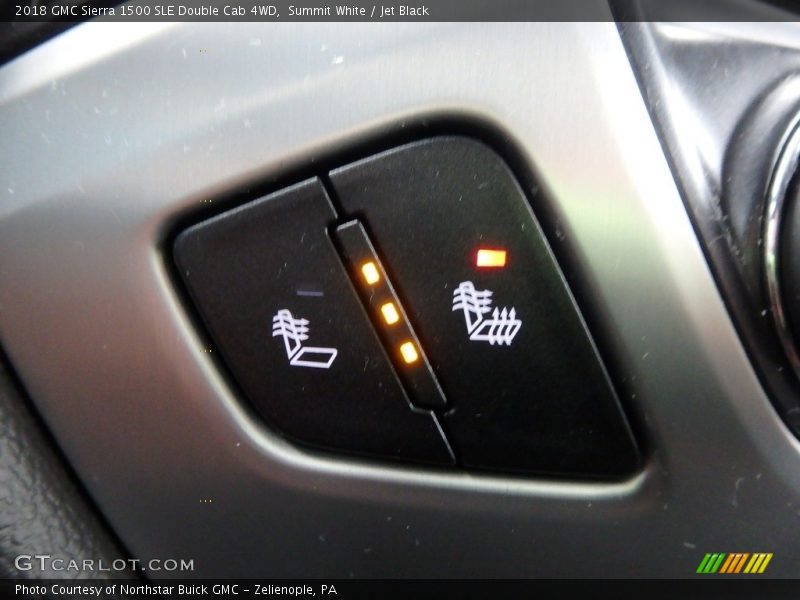 Summit White / Jet Black 2018 GMC Sierra 1500 SLE Double Cab 4WD