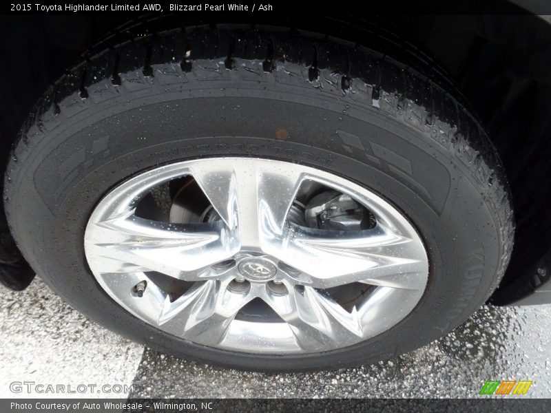 Blizzard Pearl White / Ash 2015 Toyota Highlander Limited AWD
