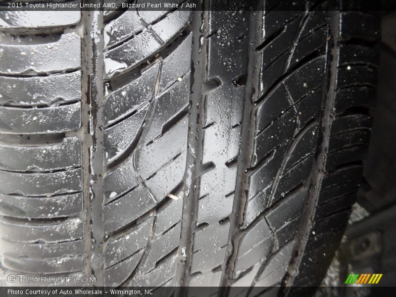Blizzard Pearl White / Ash 2015 Toyota Highlander Limited AWD