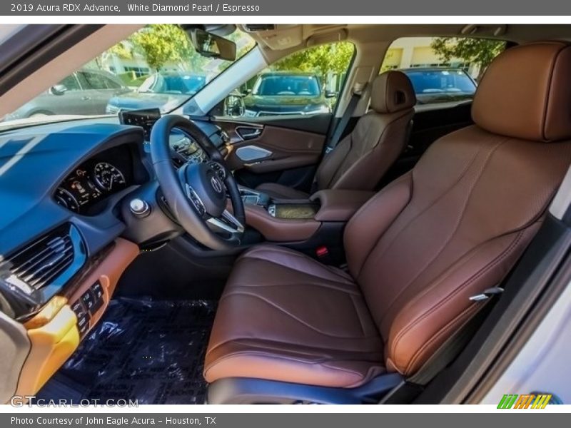 White Diamond Pearl / Espresso 2019 Acura RDX Advance