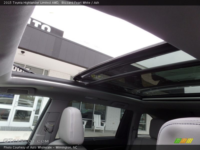 Blizzard Pearl White / Ash 2015 Toyota Highlander Limited AWD