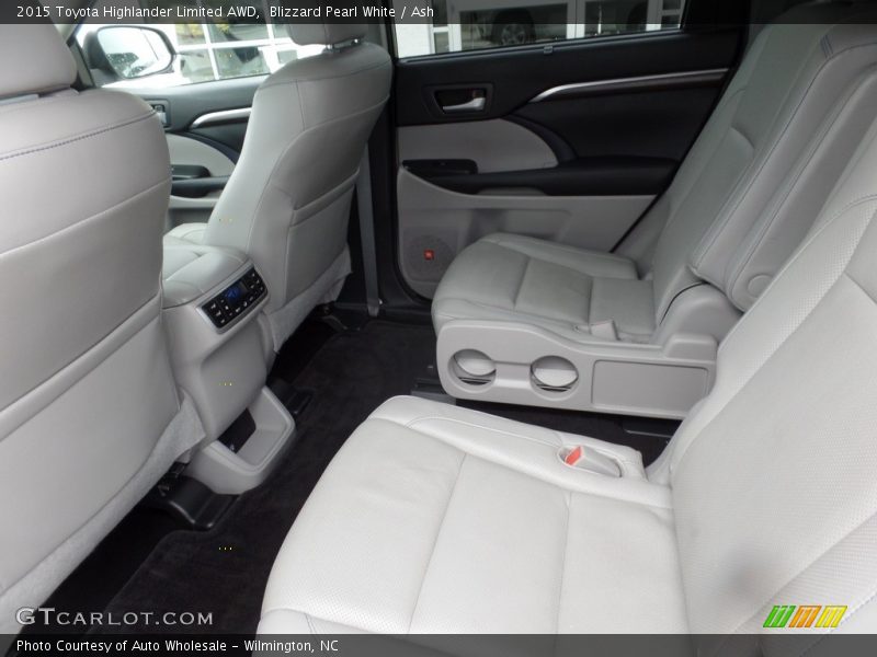 Blizzard Pearl White / Ash 2015 Toyota Highlander Limited AWD