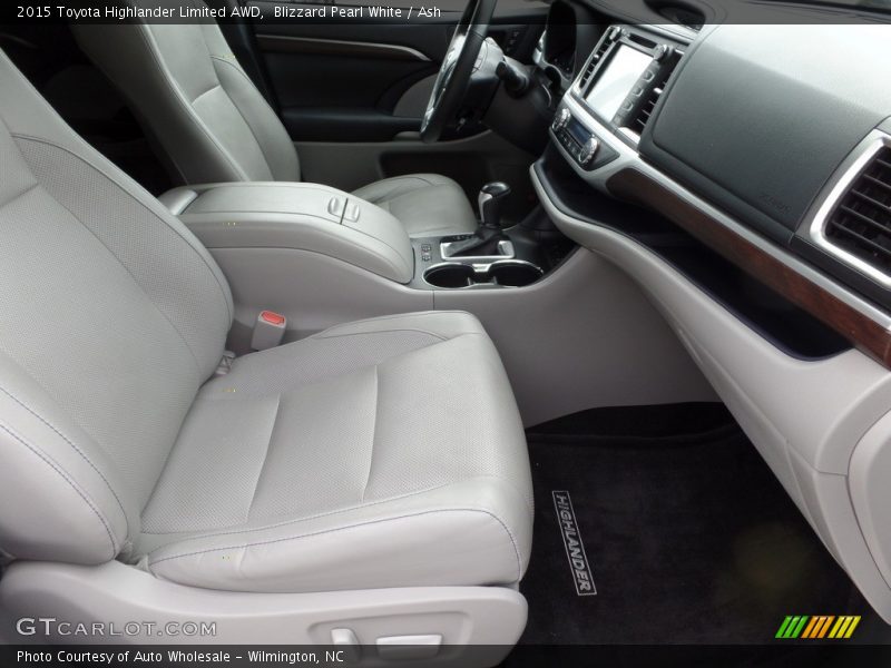 Blizzard Pearl White / Ash 2015 Toyota Highlander Limited AWD