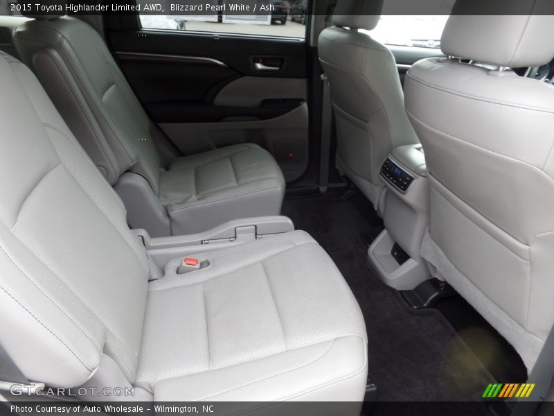Blizzard Pearl White / Ash 2015 Toyota Highlander Limited AWD