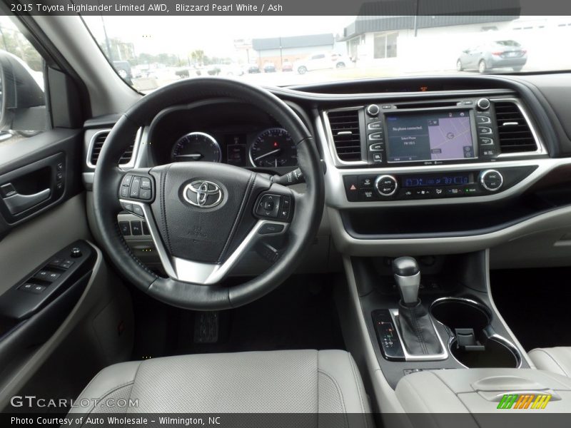 Blizzard Pearl White / Ash 2015 Toyota Highlander Limited AWD