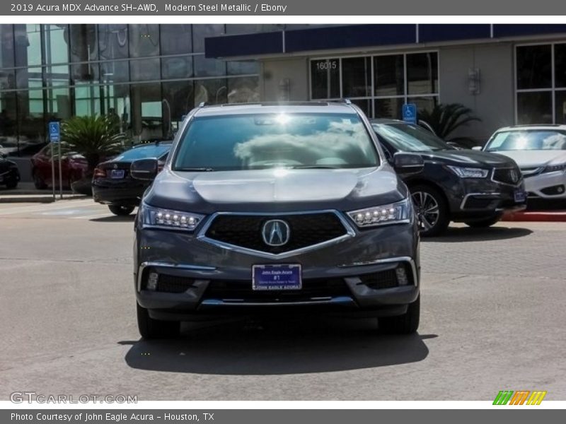 Modern Steel Metallic / Ebony 2019 Acura MDX Advance SH-AWD