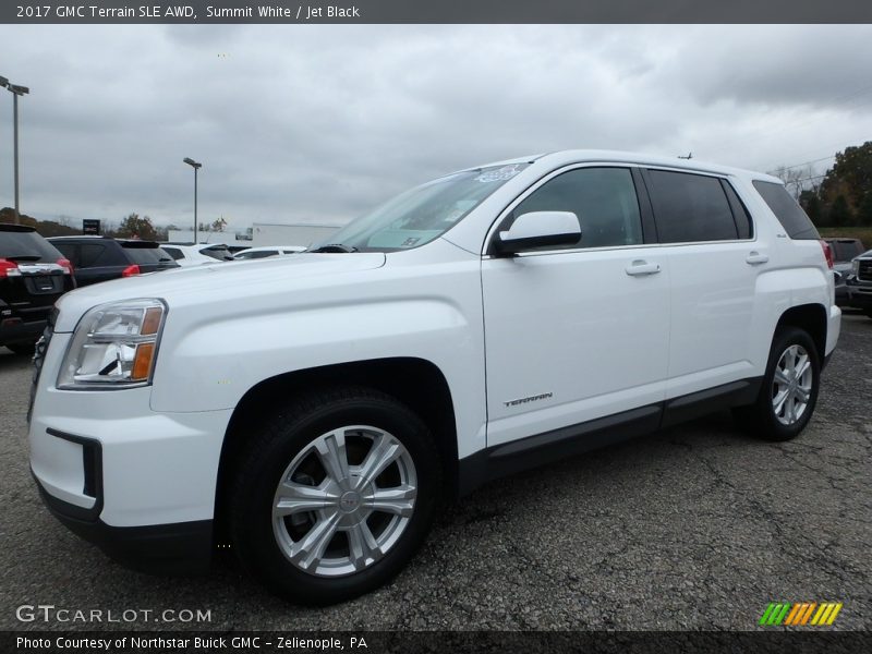 Summit White / Jet Black 2017 GMC Terrain SLE AWD