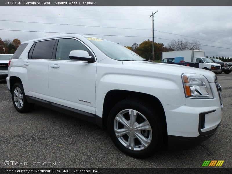 Summit White / Jet Black 2017 GMC Terrain SLE AWD
