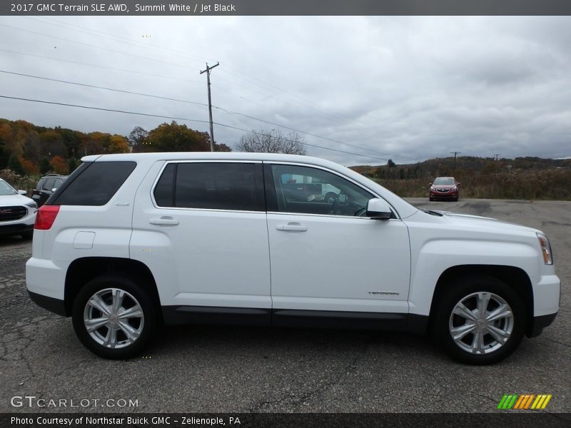 Summit White / Jet Black 2017 GMC Terrain SLE AWD