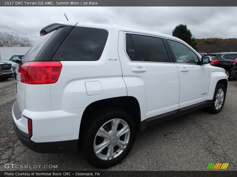 Summit White / Jet Black 2017 GMC Terrain SLE AWD