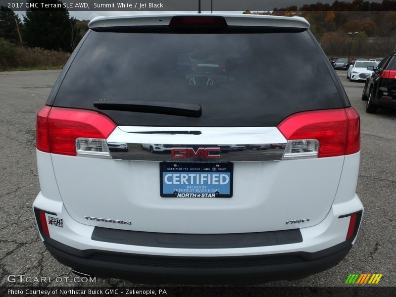 Summit White / Jet Black 2017 GMC Terrain SLE AWD