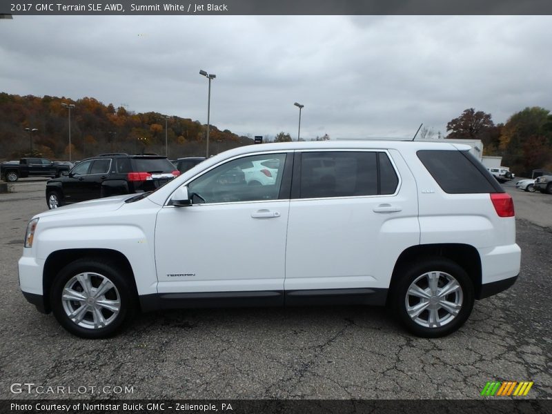 Summit White / Jet Black 2017 GMC Terrain SLE AWD