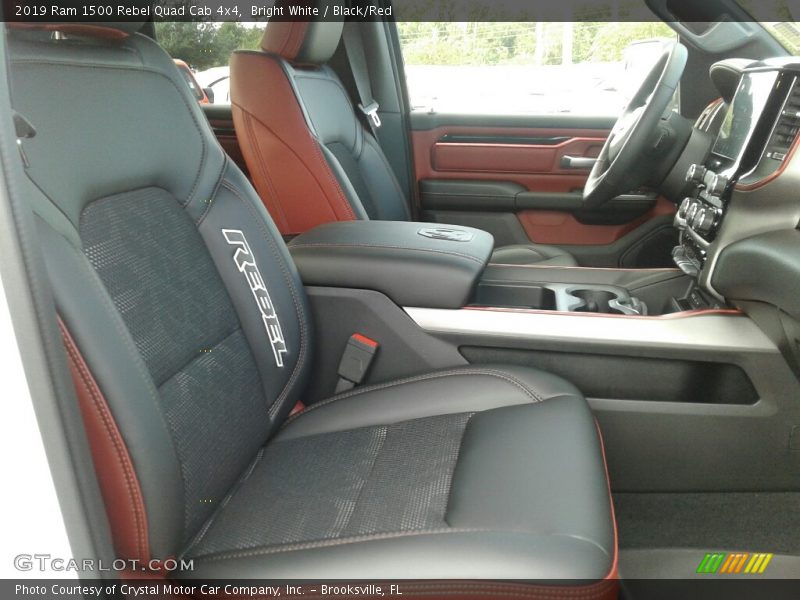 Front Seat of 2019 1500 Rebel Quad Cab 4x4