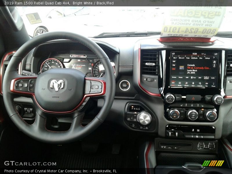 Dashboard of 2019 1500 Rebel Quad Cab 4x4