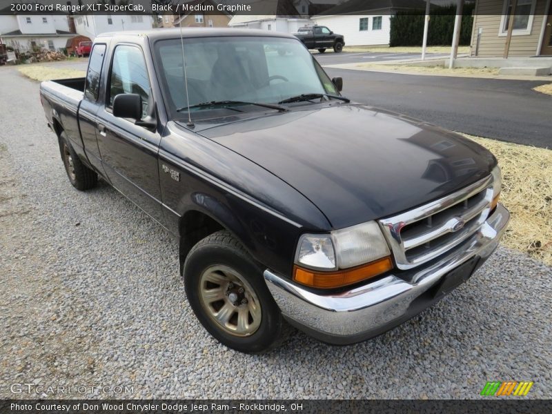 Black / Medium Graphite 2000 Ford Ranger XLT SuperCab