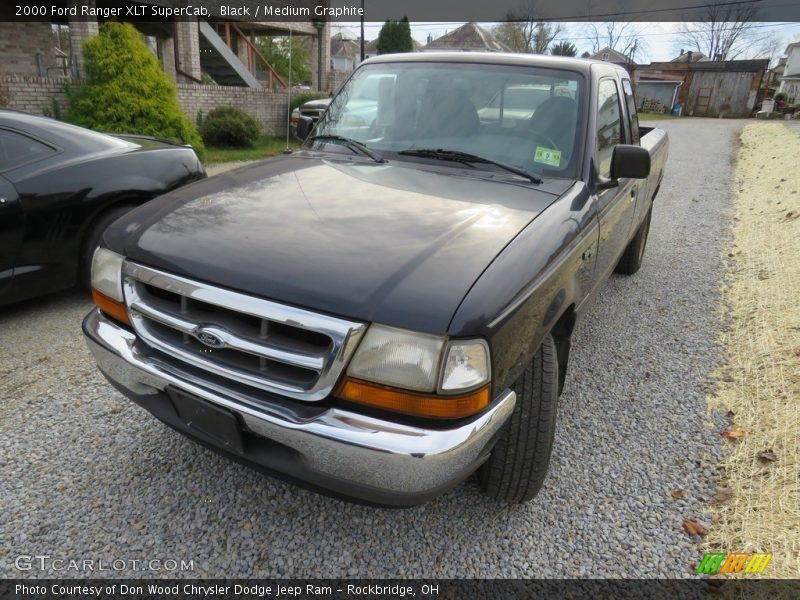 Black / Medium Graphite 2000 Ford Ranger XLT SuperCab