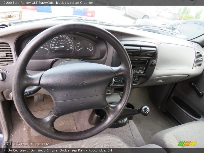 Black / Medium Graphite 2000 Ford Ranger XLT SuperCab