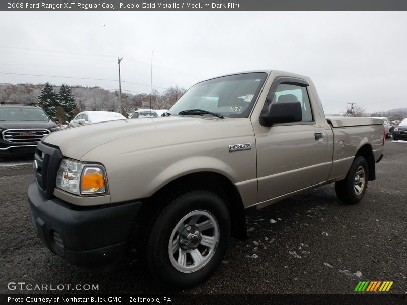 Pueblo Gold Metallic / Medium Dark Flint 2008 Ford Ranger XLT Regular Cab