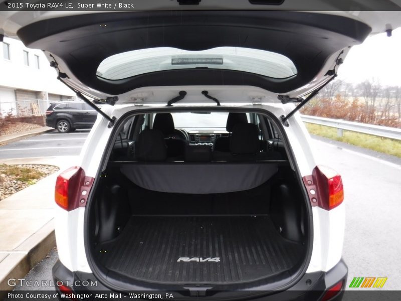 Super White / Black 2015 Toyota RAV4 LE