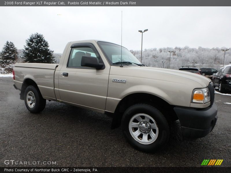 Pueblo Gold Metallic / Medium Dark Flint 2008 Ford Ranger XLT Regular Cab