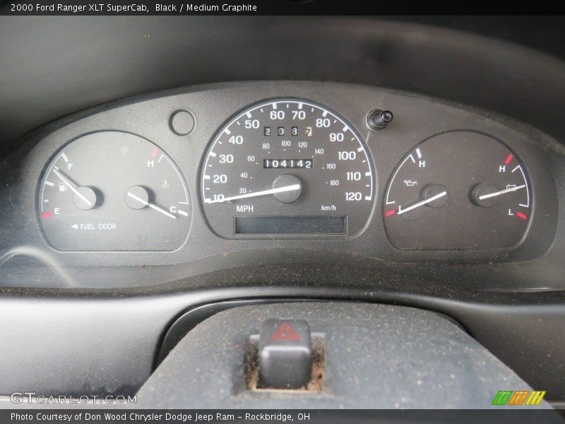 Black / Medium Graphite 2000 Ford Ranger XLT SuperCab