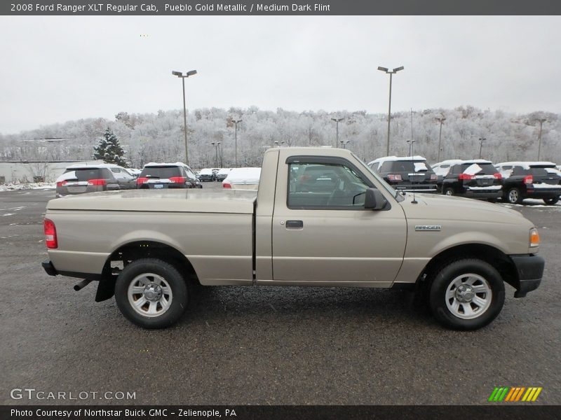 Pueblo Gold Metallic / Medium Dark Flint 2008 Ford Ranger XLT Regular Cab