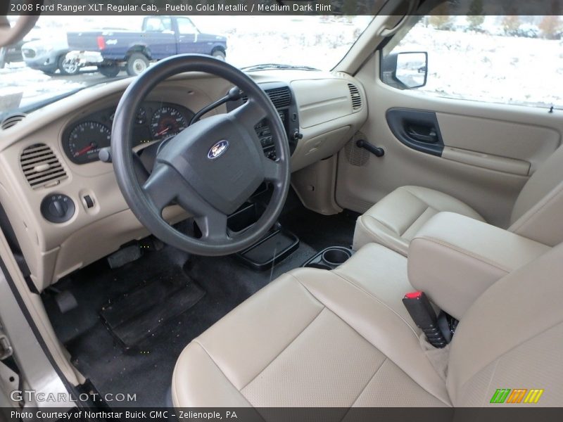 Pueblo Gold Metallic / Medium Dark Flint 2008 Ford Ranger XLT Regular Cab