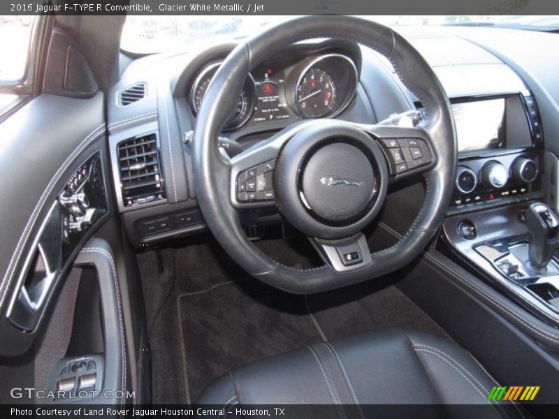 Glacier White Metallic / Jet 2016 Jaguar F-TYPE R Convertible