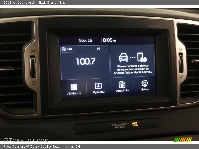 Black Cherry / Black 2018 Kia Sportage LX