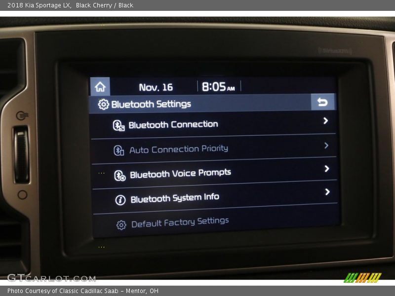 Black Cherry / Black 2018 Kia Sportage LX