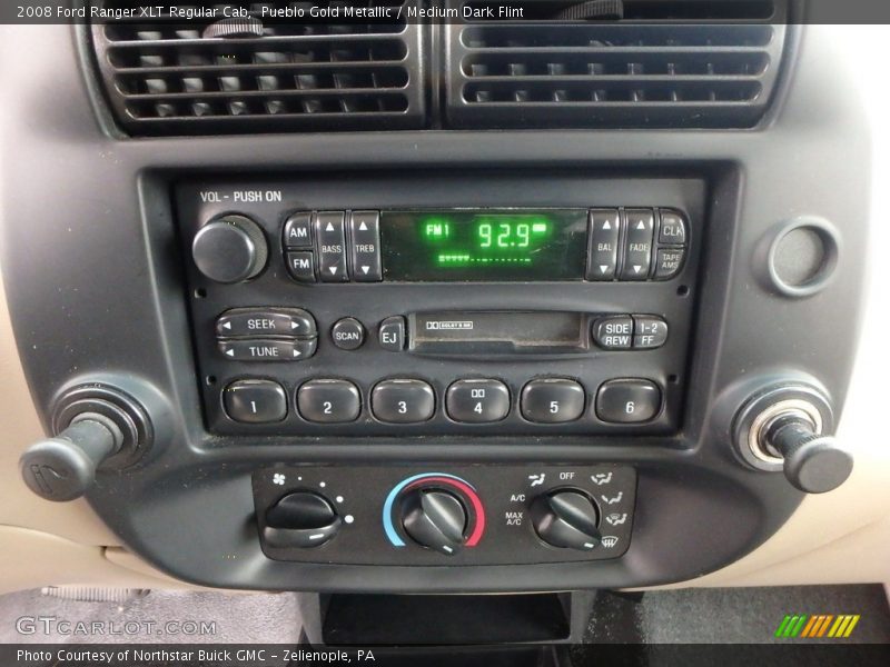 Pueblo Gold Metallic / Medium Dark Flint 2008 Ford Ranger XLT Regular Cab