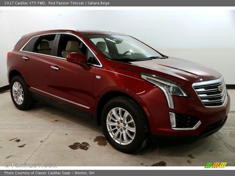 Red Passion Tintcoat / Sahara Beige 2017 Cadillac XT5 FWD