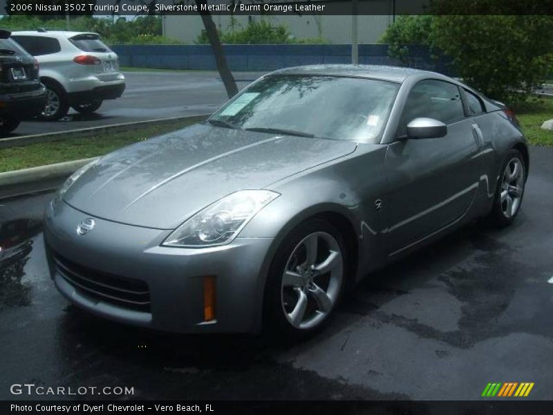 Silverstone Metallic / Burnt Orange Leather 2006 Nissan 350Z Touring Coupe