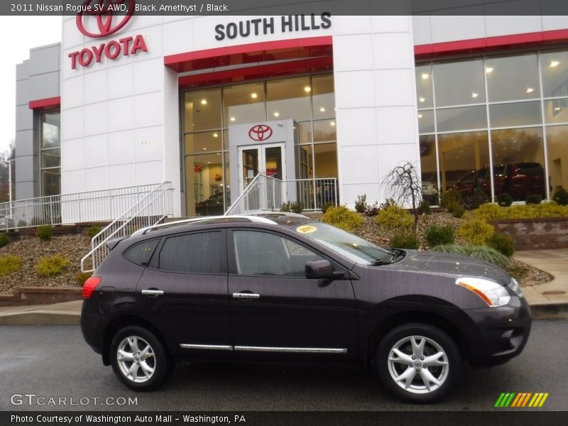 Black Amethyst / Black 2011 Nissan Rogue SV AWD
