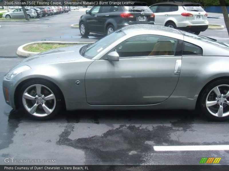 Silverstone Metallic / Burnt Orange Leather 2006 Nissan 350Z Touring Coupe