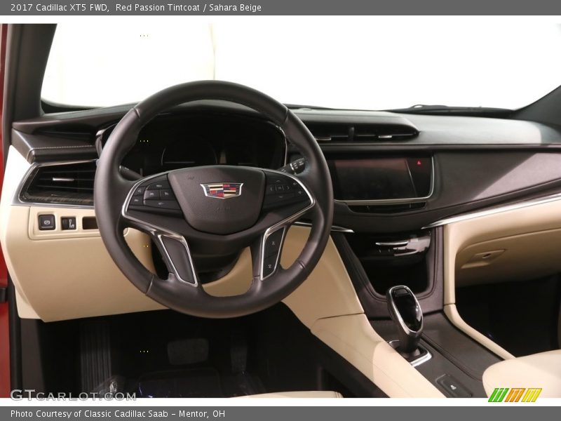 Red Passion Tintcoat / Sahara Beige 2017 Cadillac XT5 FWD