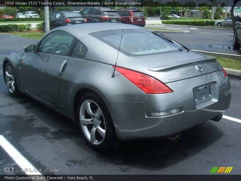 Silverstone Metallic / Burnt Orange Leather 2006 Nissan 350Z Touring Coupe