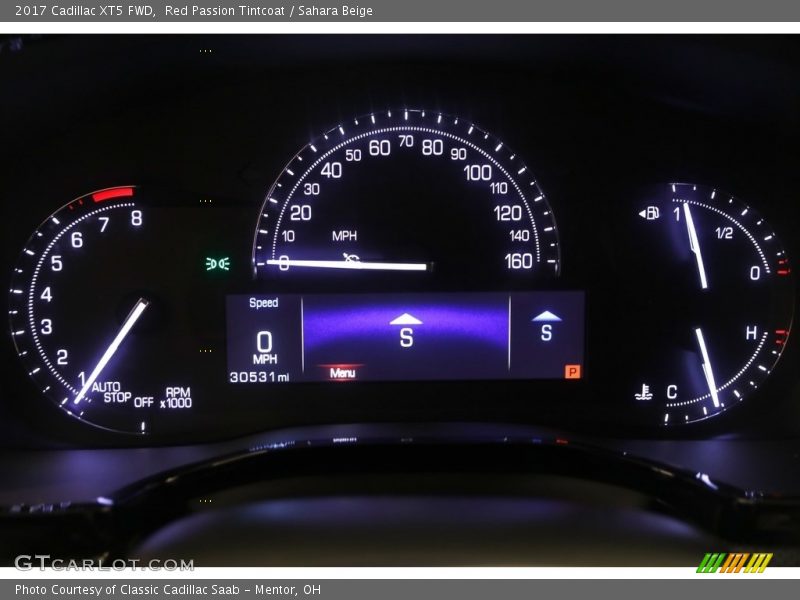 Red Passion Tintcoat / Sahara Beige 2017 Cadillac XT5 FWD