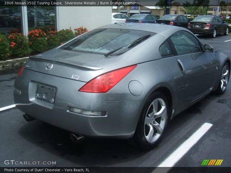 Silverstone Metallic / Burnt Orange Leather 2006 Nissan 350Z Touring Coupe