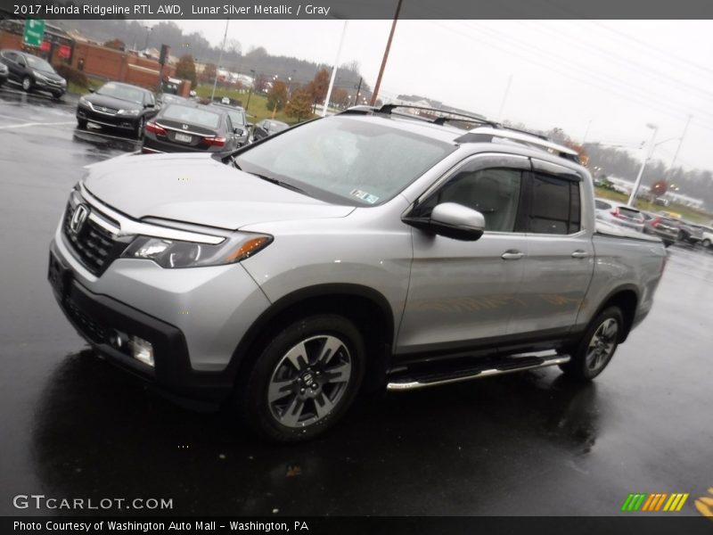 Lunar Silver Metallic / Gray 2017 Honda Ridgeline RTL AWD