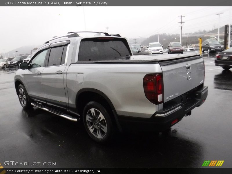 Lunar Silver Metallic / Gray 2017 Honda Ridgeline RTL AWD