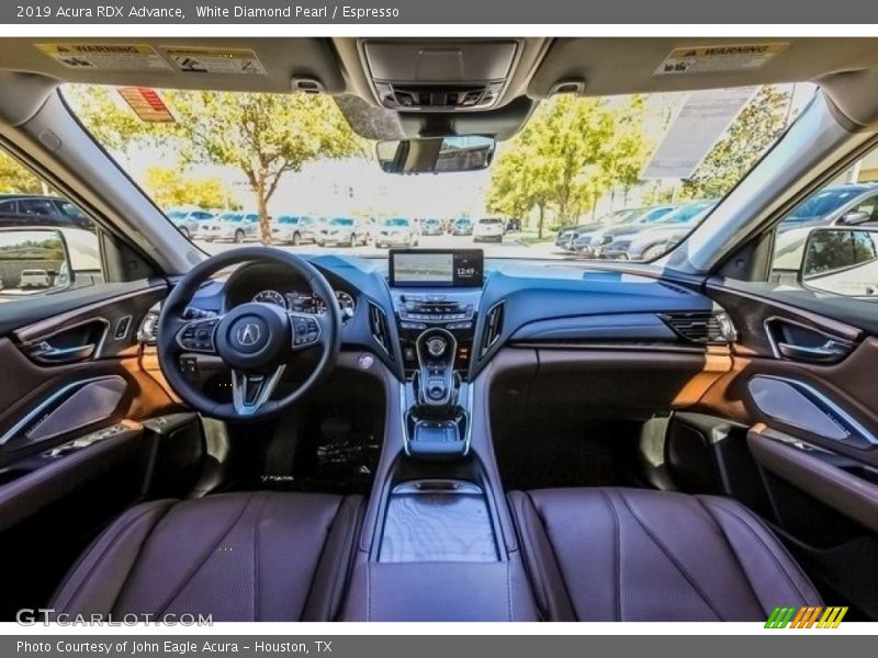 White Diamond Pearl / Espresso 2019 Acura RDX Advance