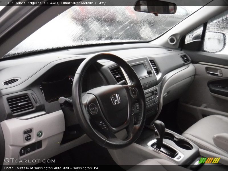 Lunar Silver Metallic / Gray 2017 Honda Ridgeline RTL AWD