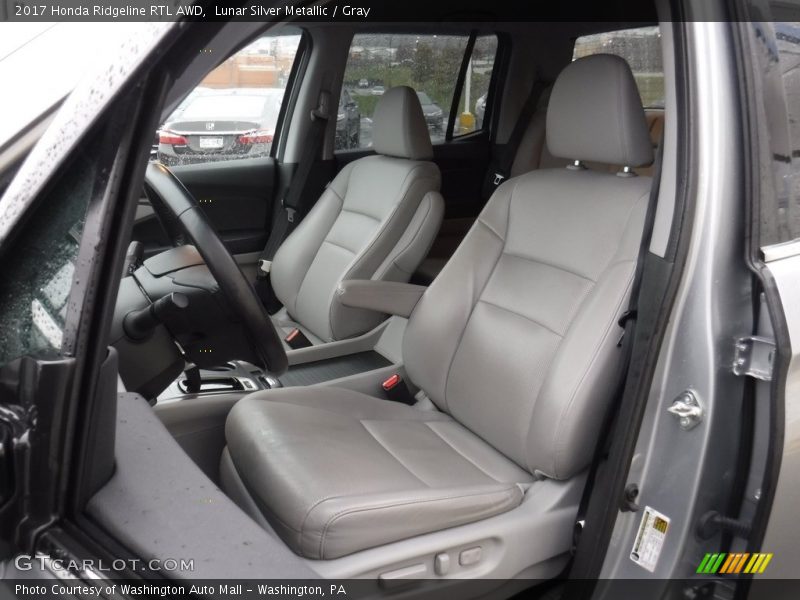Lunar Silver Metallic / Gray 2017 Honda Ridgeline RTL AWD