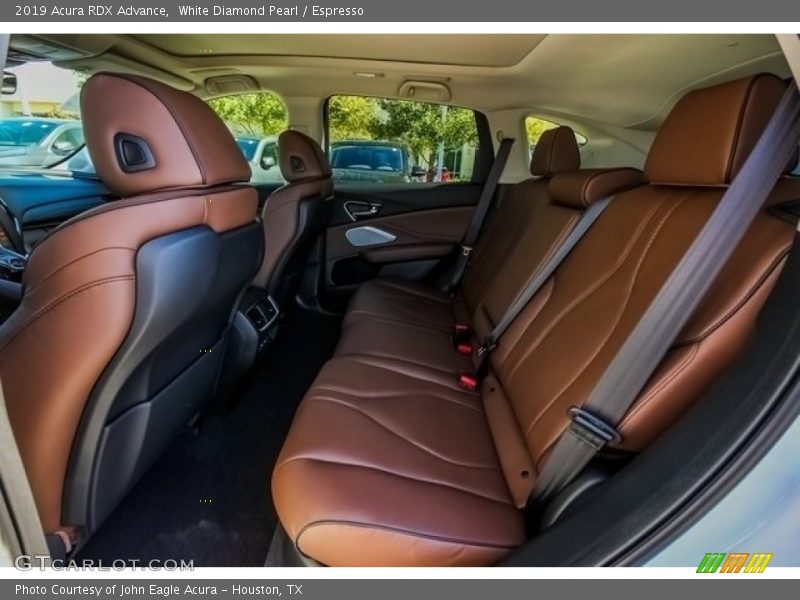 White Diamond Pearl / Espresso 2019 Acura RDX Advance